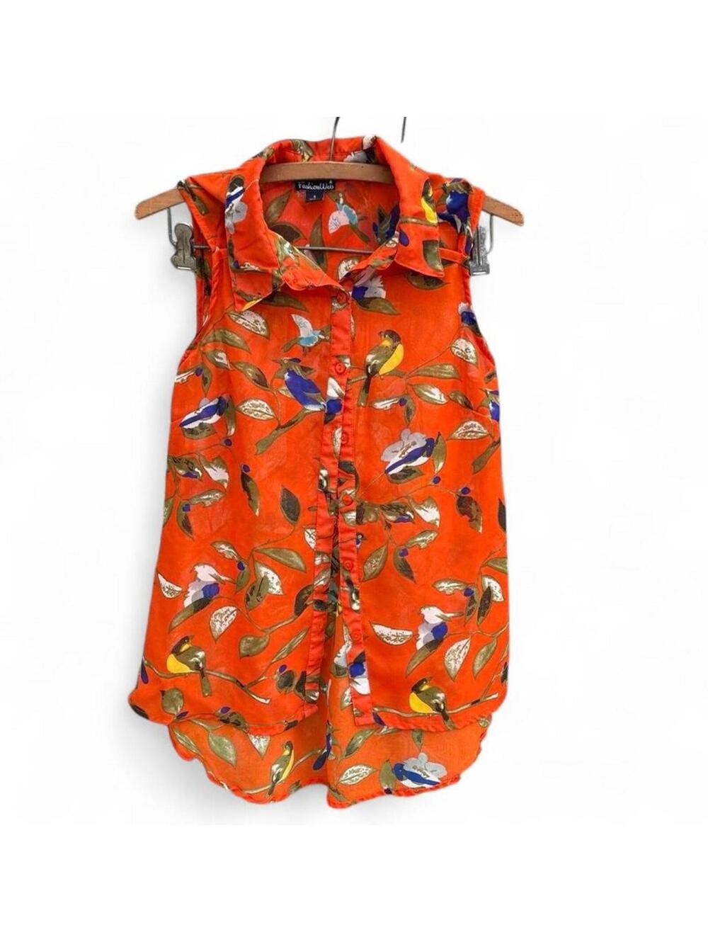 Women's Orange Blous